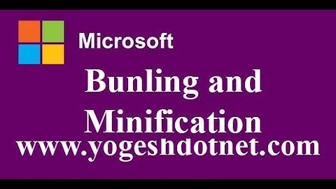 Bundling and Minification in asp net core 2|3 Hindi