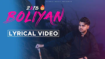 Boliyan | Lyrical Video | Akash Mangat | Latest Punjabi Song 2018 | Humble Music