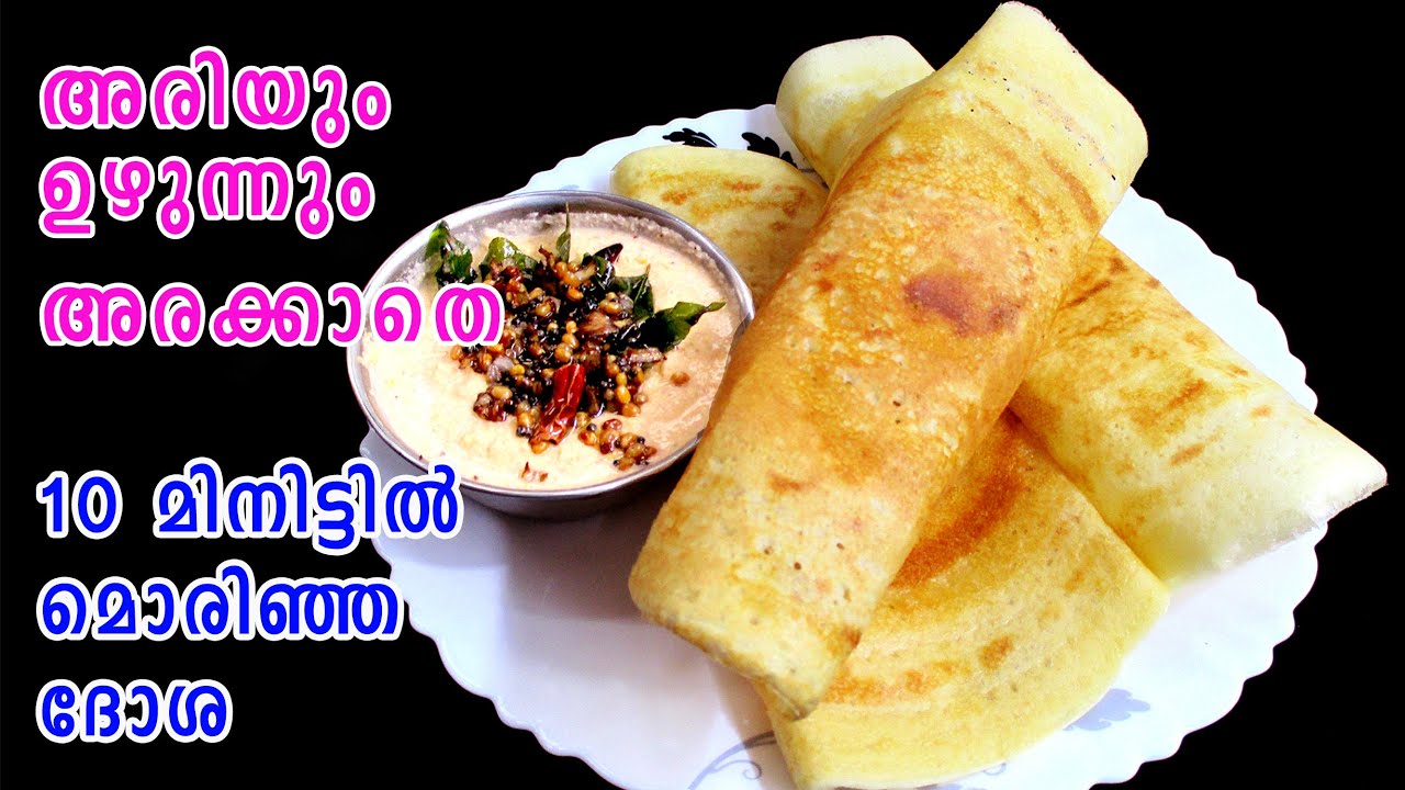 അരിയും ഉഴുന്നും അരയ്ക്കാതെ | Breakfast Dosa Recipe | Dosa Chutney Recipe | Lekshmi's Magic