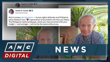 Tributes pour in for veteran journalist Luis Teodoro | ANC