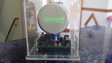 Scope clock on DG7-12C CRT analog oscilloscope clock