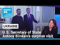 Antony blinken in surprise visit to ukraine as a demonstration of us unwavering support