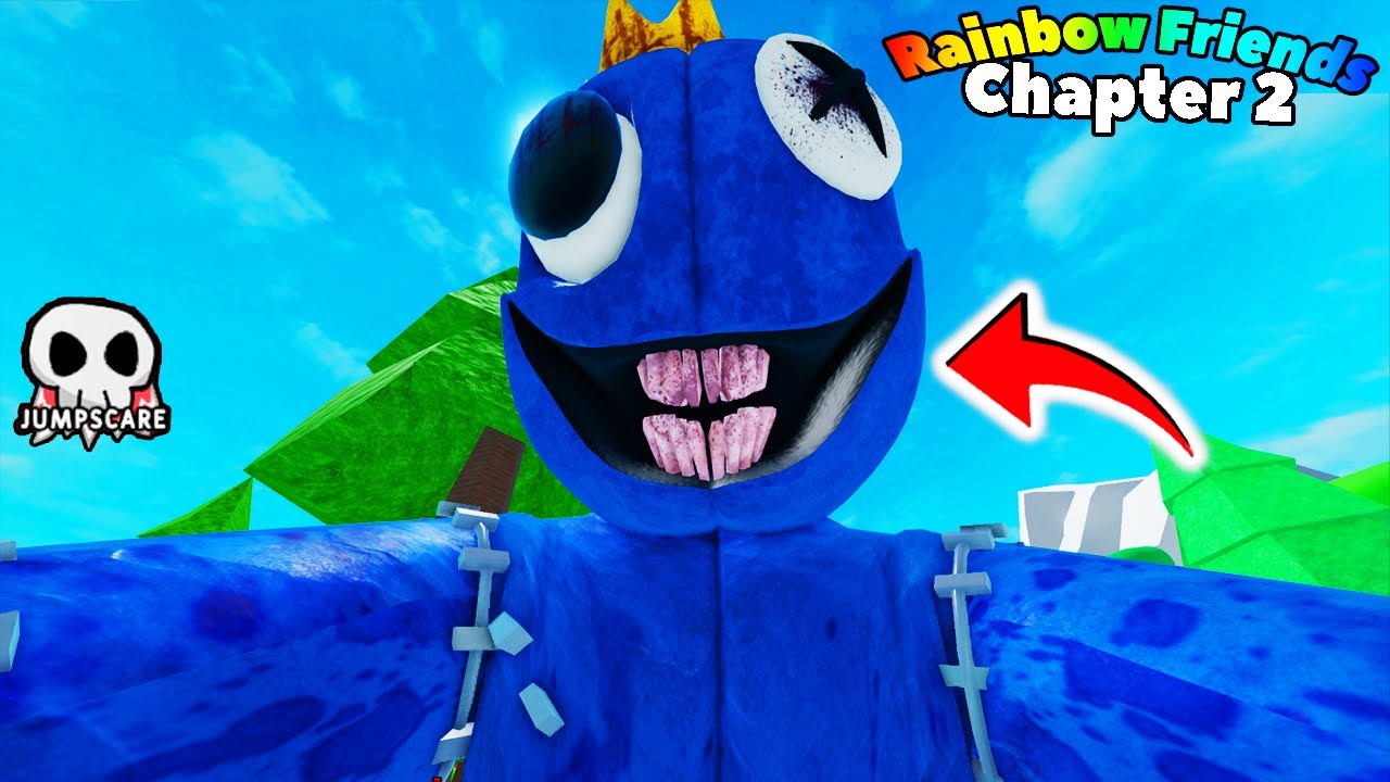 O AZUL BABÃO NÃO VAI ME PEGAR DESSA VEZ - Rainbow Friends., Parte 1 (cu