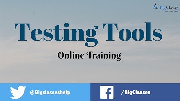 Testing Tools Online Training | Testing Tools Video Tutorials