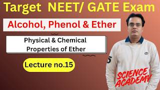 Target NEET-Chemistry/ Board Exam: Organic Chemistry L#15: Alcohol, Phenol & Ether Class 12