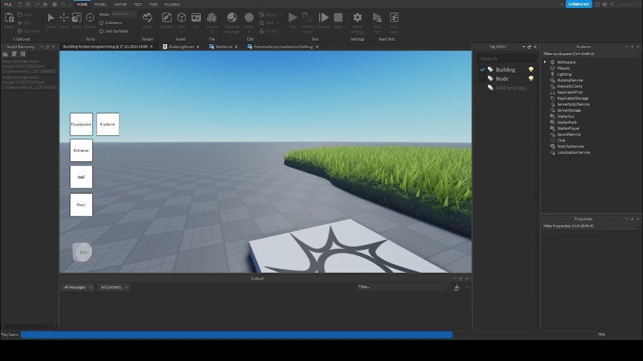 Roblox scripting rust based building system youtube