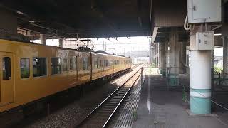 山陽本線  普通列車115系D-01編成 東福山駅を発車