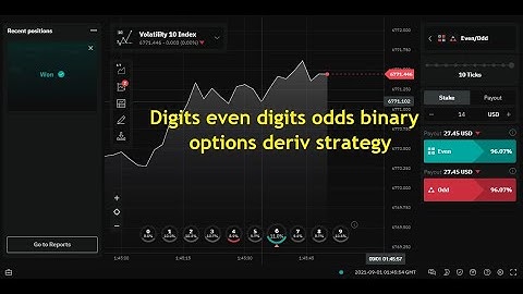 Digits even digits odds binary options deriv strategy