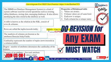 DBMS LAST MINUTE NOTES Part-1 | Dbms last minute नोट्स कैसे तैयार करें | by Rashmi Prabha