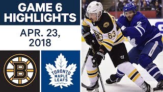 NHL Highlights | Bruins vs. Maple Leafs, Game 6 - Apr. 23, 2018