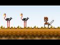 НАШЕЛ ПЕРВЫХ СТРАУСОВ В СВОЁМ МИРЕ LOST MINER