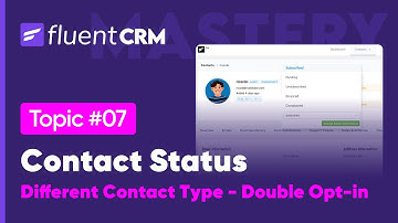 Different Contact Status and Double Opt-in Configuration | FluentCRM
