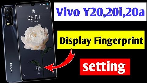 Vivo y20 in display fingerprint setting | vivo y20 display fingerprint lock kaise lagaye 2022