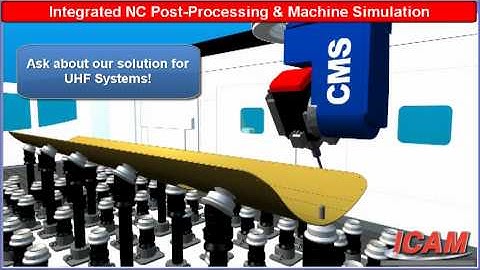 ICAM Integrated NC Post-Processing and cnc Machine Simulation for CMS Cronus, UHF machine