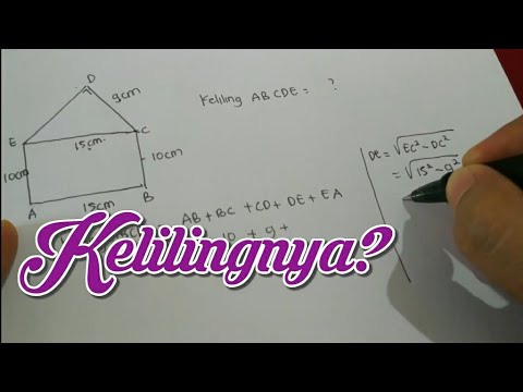 Keliling Gabungan Persegi Panjang Dan Segitiga Siku Siku 