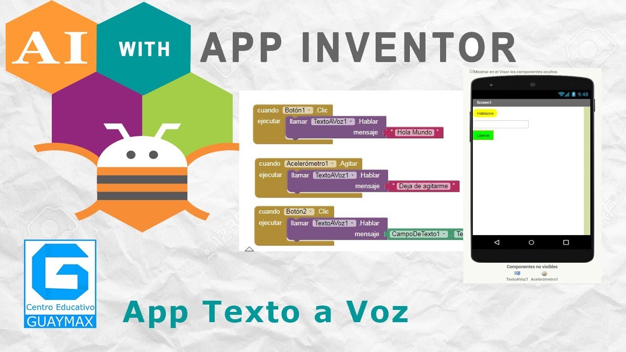 App Texto a Voz MIT App Inventor YouTube App Texto a Voz MIT App Inventor YouTube