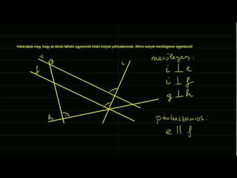 Videó: Mi a különbség a merőleges és a párhuzamos között?