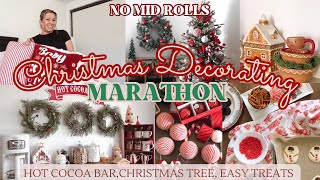 🎄 CHRISTMAS MARATHON DECORATE WITH ME | CHRISTMAS DECOR IDEAS | CHRISTMAS HOT COCOA BAR IDEAS #xmas