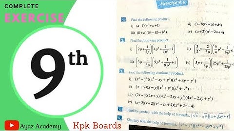 Oefening 4.6 Wiskunde Klas 9 - Alle vragen | KPK-bestuur