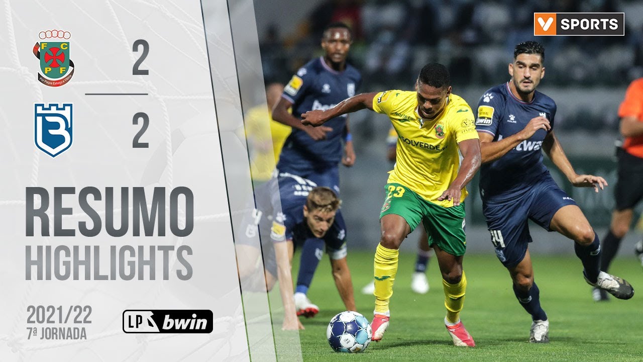 Highlights Resumo Pacos De Ferreira 2 2 Belenenses Sad Liga 21 22 7 Youtube