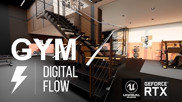 GYM and the Sea Archviz cinematic and walkthrough unreal engine 5.1 4k 60FPS Digital Flow