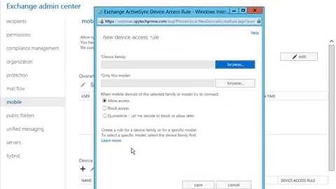 Exchange 2013 Clients and Mobile Device Management