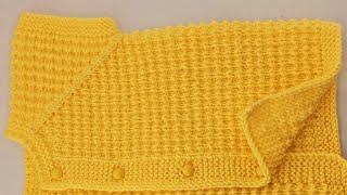 Two-needle easy BABY vest pattern, Two-needle mouse outer vest pattern