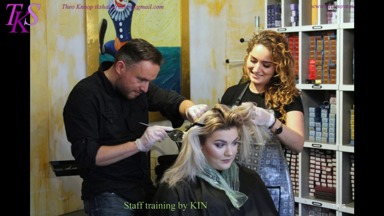 Salon Training Of Kin Colors Treatment On 4 Models T K S