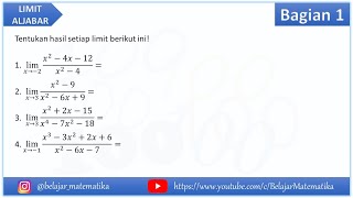 Belajar Matematika: Limit Aljabar Contoh Soal #1