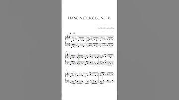 Hanon Exercise No. 8 In C Sheet Music #shorts #short #shortvideo #shortsvideo #shortsfeed #tiktok