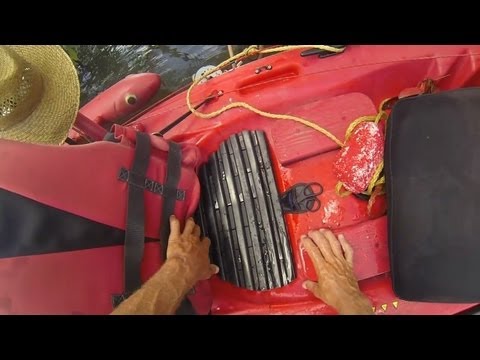 Ocean Native Kayak Homemade Skeg Test