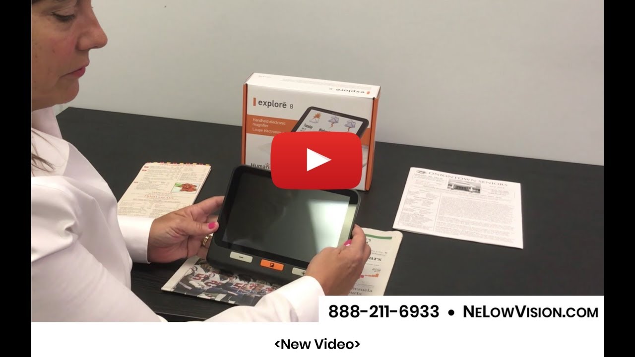 Explorer Magnifier Intro to Explorē 8 Portable Video Magnifier - YouTube