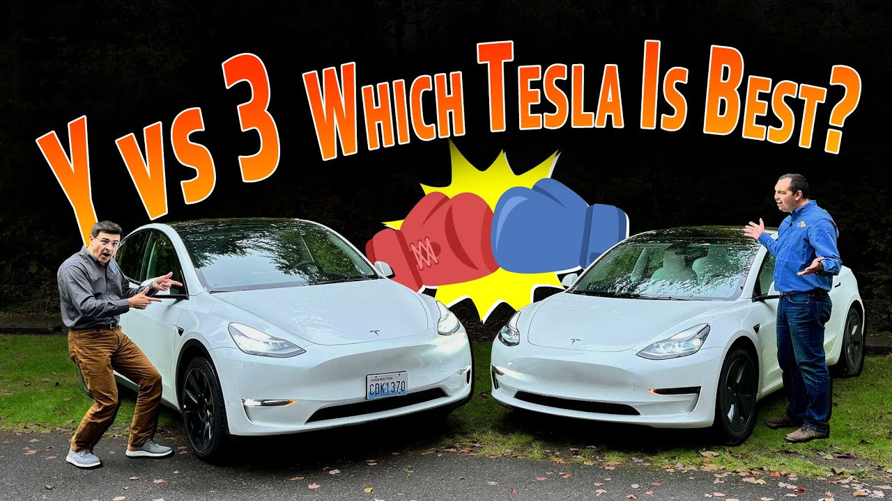 2023 Tesla Model Y vs Tesla Model 3 comparison review