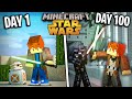 I survived 100 Days in Minecraft STAR WARS!