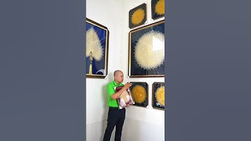 Tranh xếp lá bồ đề #htxhungbalam #tranhlabode