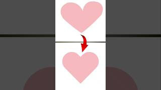 Draw heart shape in Illustrator in easy steps | Illustrator tutorial | #shorts #trending