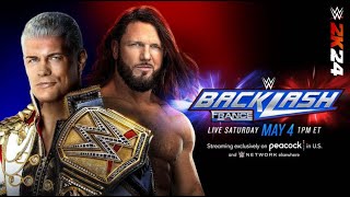 Cody Rhodes vs AJ Styles | Undisputed WWE Champion | WWE Backlash France | WWE2K24 @WWEGames