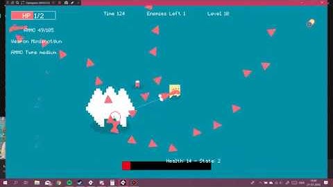 Rogue-Like Devlog 7 - lasersight and new weapons - Gamemaker studio 2