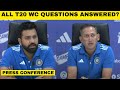 Live press conference rohit sharma  ajit agarkar answer all questions on india t20 world cup squad