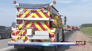 Crash impacting traffic on Interstate 90 in Sioux Falls
