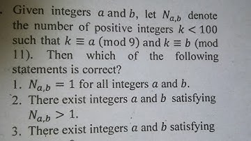 Question of number theory ..CSIR NET DECEMBER 2018