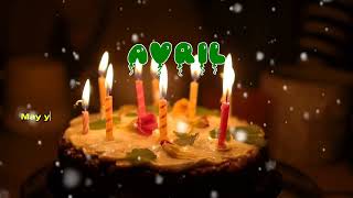 Happy Birthday Avril Happy Birthday Song Birthday Wishes Birthday Party