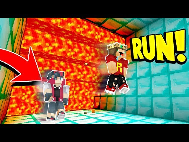 ⚠️ MINECRAFT ¡CORRE DE LA LAVA TROLL! 99% IMPOSIBLE! - MINECRAFT TROLL (MINECRAFT SUPER LAVA RUN)