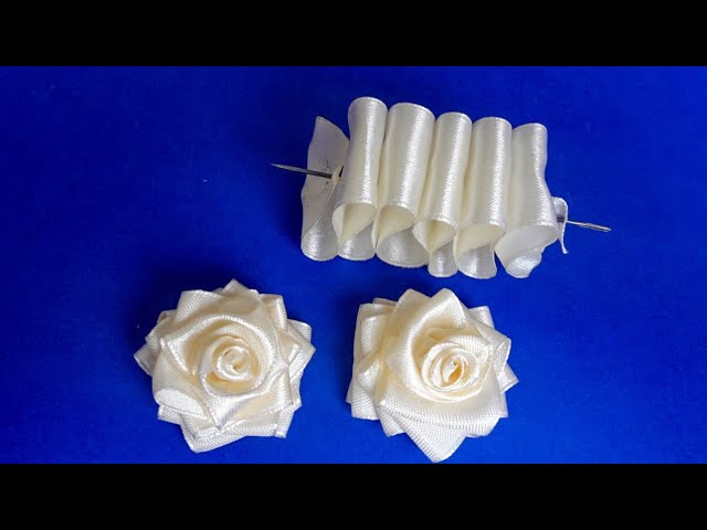 Edwardian DIY Silk Ribbon Rose - How To Make Ribbon Flowers - Sew