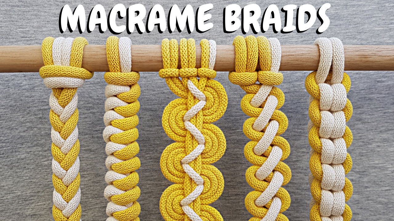 10 Nudos MAS USADOS en (paso a paso) PRINCIPIANTES | 10 Most Used Macrame Knots Tutorial -