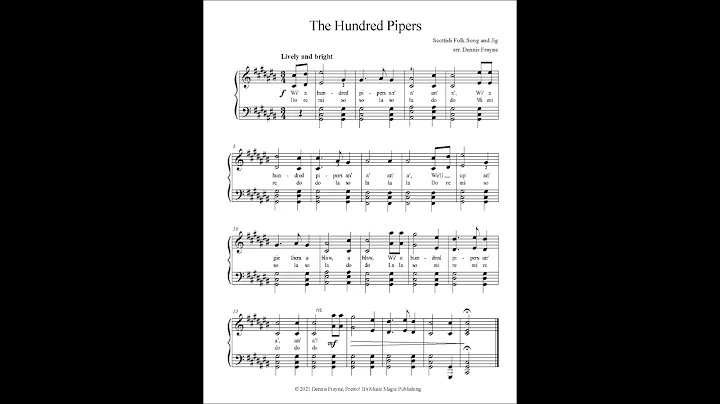 The Hundred Pipers, arranged for intermediate pian...