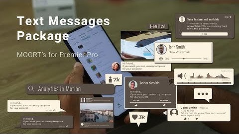 Text Messages Package Motion Graphics Templates