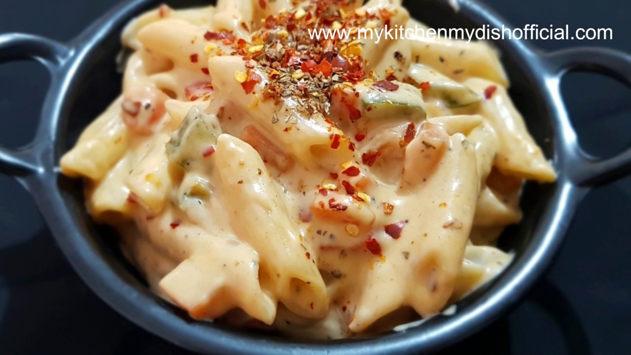 White Sauce Pasta Recipe | Veg Mayonnaise Pasta Recipe | My Kitchen My