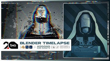 3D Hard Surface Concept Art - Blender Timelapse + Addons