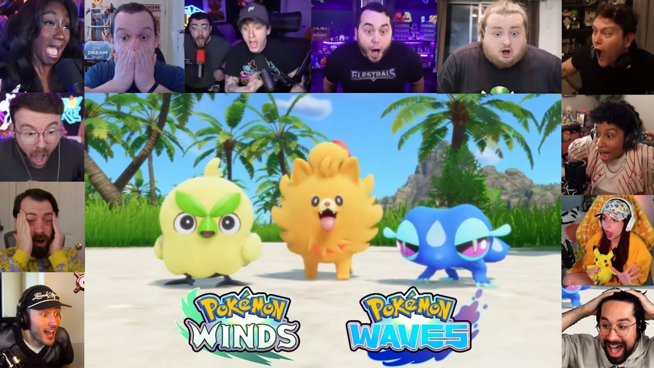 Ютуберы реагируют на Pokemon Wind & Waves и стартовых покемонов 10-го поколения.